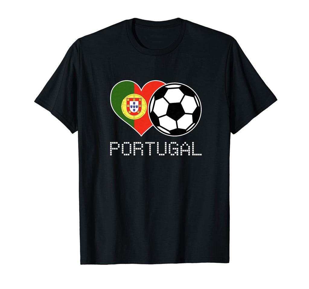 Portugal Soccer Portuguese Flag Love T-Shirt - Custom Art Print Men Women - T-Shirt, Sweatshirt, Hoodie