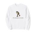 Roller Skating Frog Off To Sweatshirt - Minimalist Print Men Women - T-Shirt, Sweatshirt, Hoodie