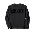 Commack Ny Distressed Black Varsity Sweatshirt - Custom Art Print Unisex - T-Shirt, Sweatshirt, Hoodie