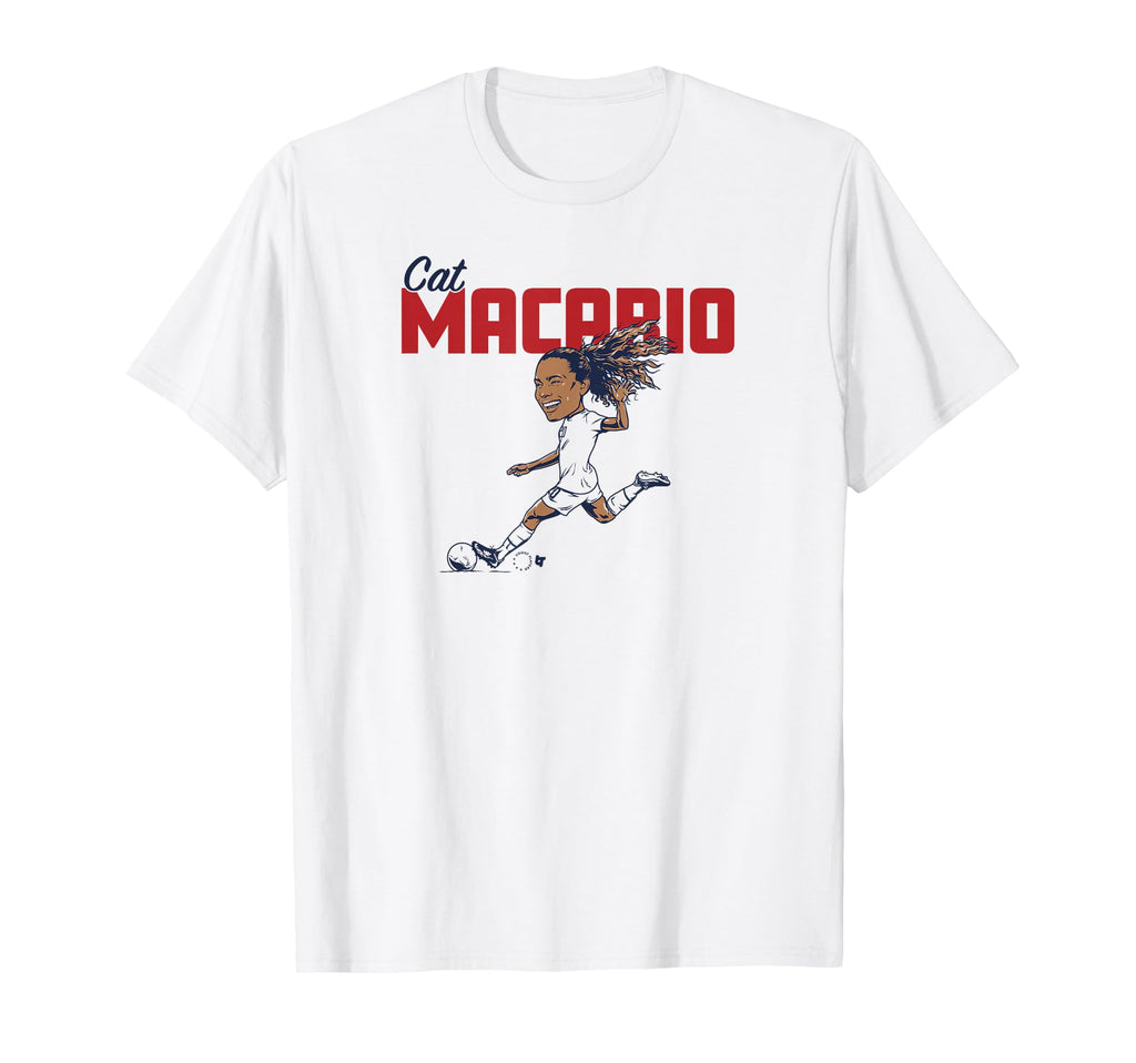 Cat Macario Caricature Uswnt Players T-Shirt - Aesthetic Graphic Men Women - T-Shirt, Sweatshirt, Hoodie