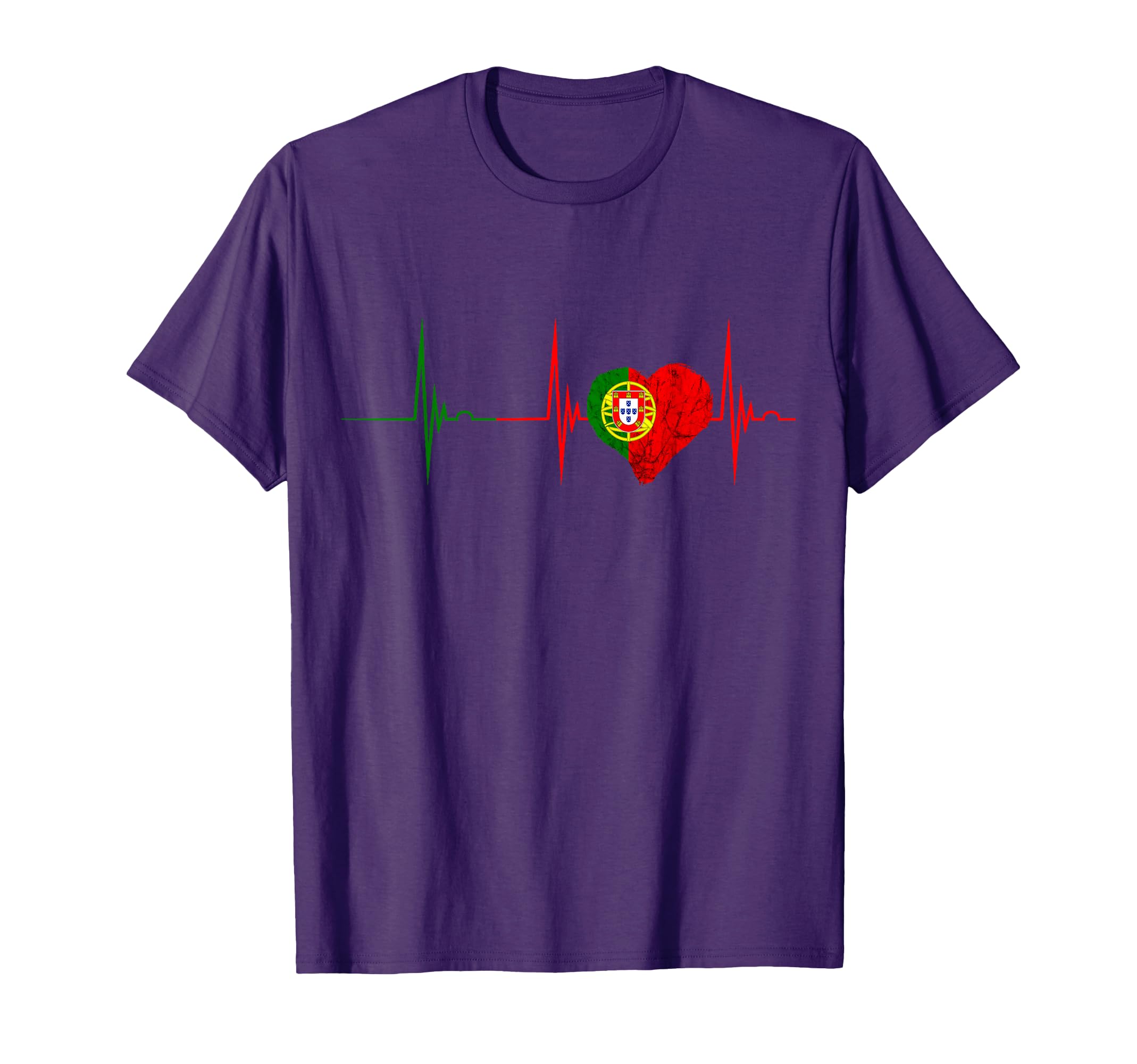 Heartbeat Ekg Pulse Portugal T-Shirt - Aesthetic Graphic for Adults - T-Shirt, Sweatshirt, Hoodie