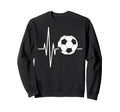 Heartbeat Soccer Player Ball Soccer Sweatshirt - Unique Graphic for Adults - T-Shirt, Sweatshirt, Hoodie
