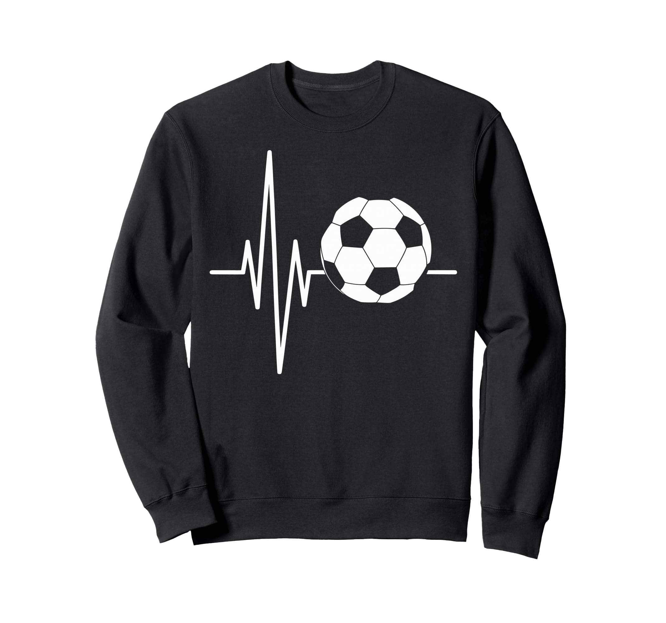 Heartbeat Soccer Player Ball Soccer Sweatshirt - Unique Graphic for Adults - T-Shirt, Sweatshirt, Hoodie