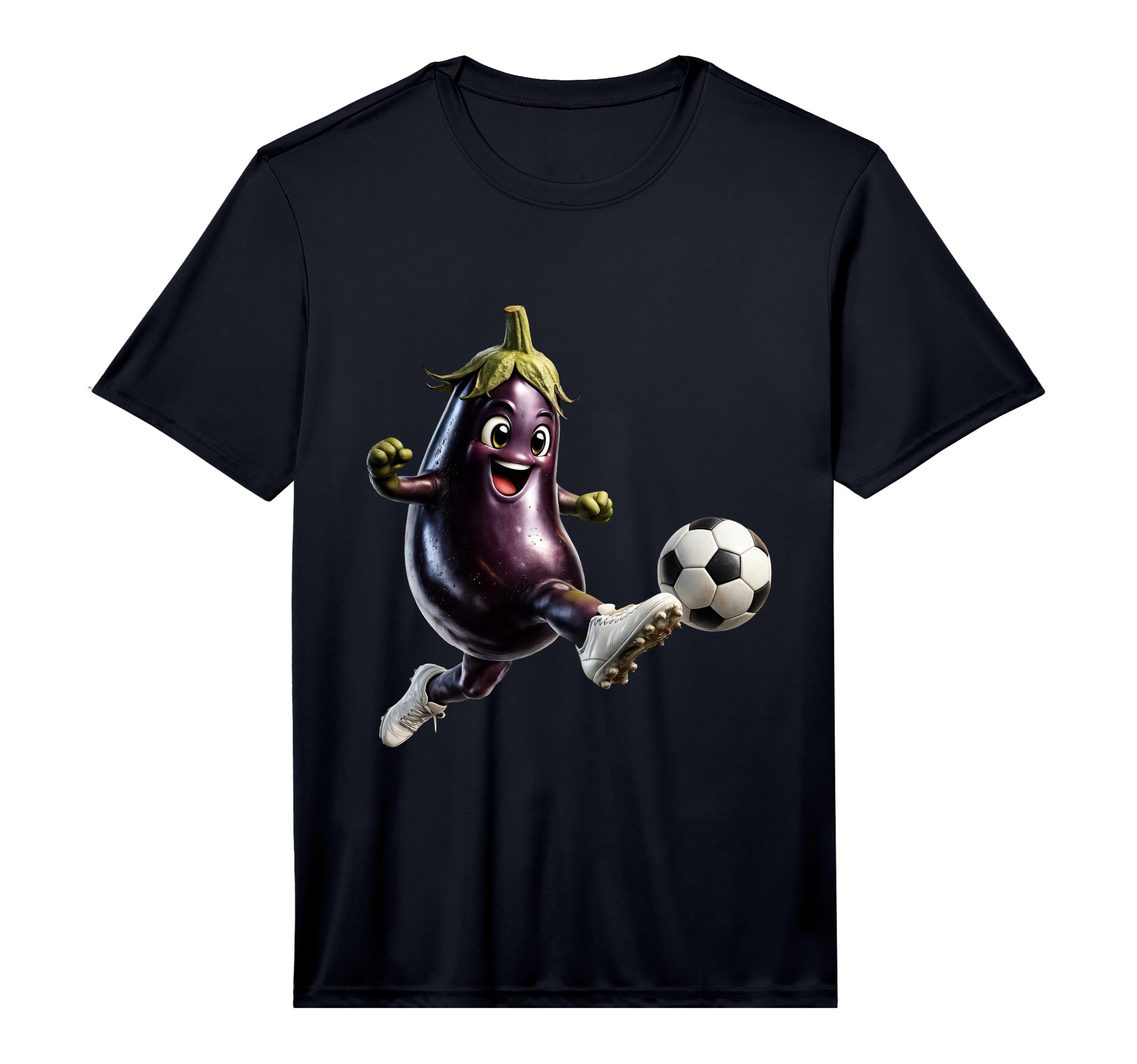 Mens Eggplant Soccer Performance T-Shirt - Casual Everyday Wear for Adults - T-Shirt, Sweatshirt, Hoodie