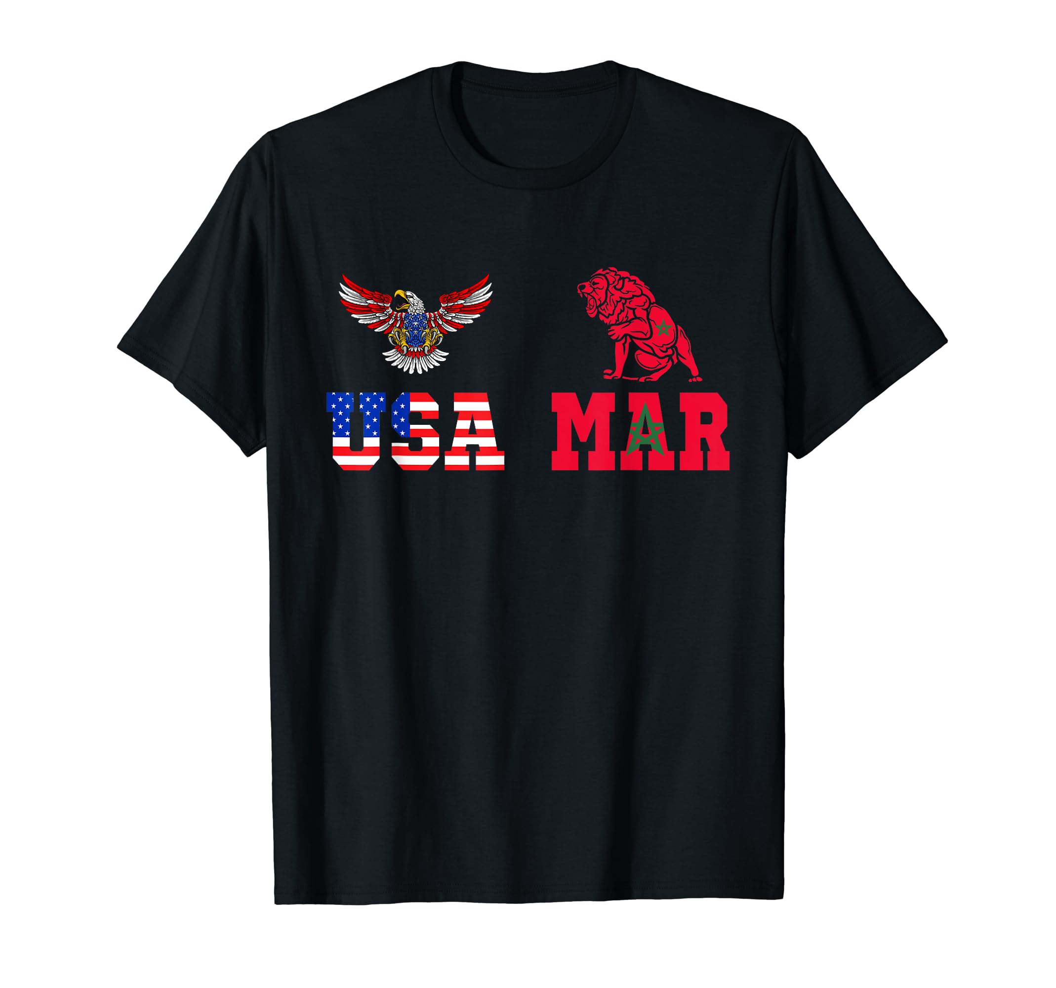 Moorish American Morocco Flag Moroccan T-Shirt - Unique Graphic for Adults - T-Shirt, Sweatshirt, Hoodie