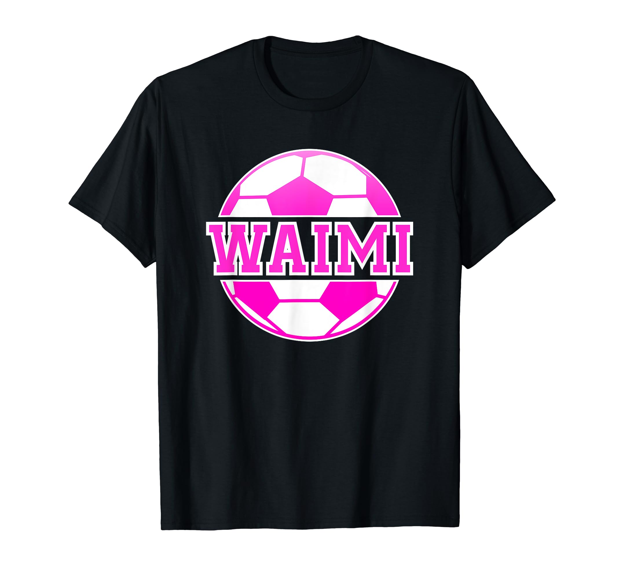 Waimi Name Soccer Play Football T-Shirt - Minimalist Print for Adults - T-Shirt, Sweatshirt, Hoodie