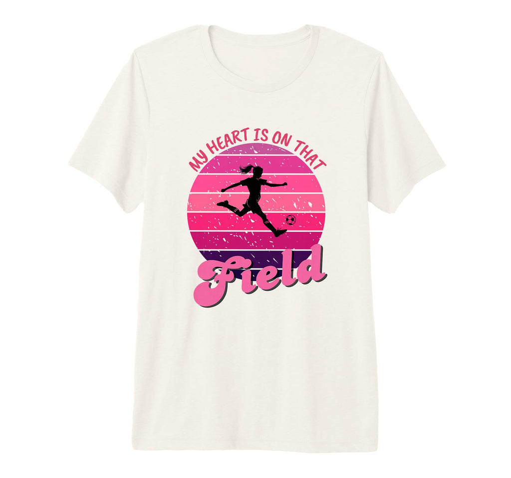 Soccer Mom My Heart Is That Field T-Shirt - Unique Graphic Men Women - T-Shirt, Sweatshirt, Hoodie