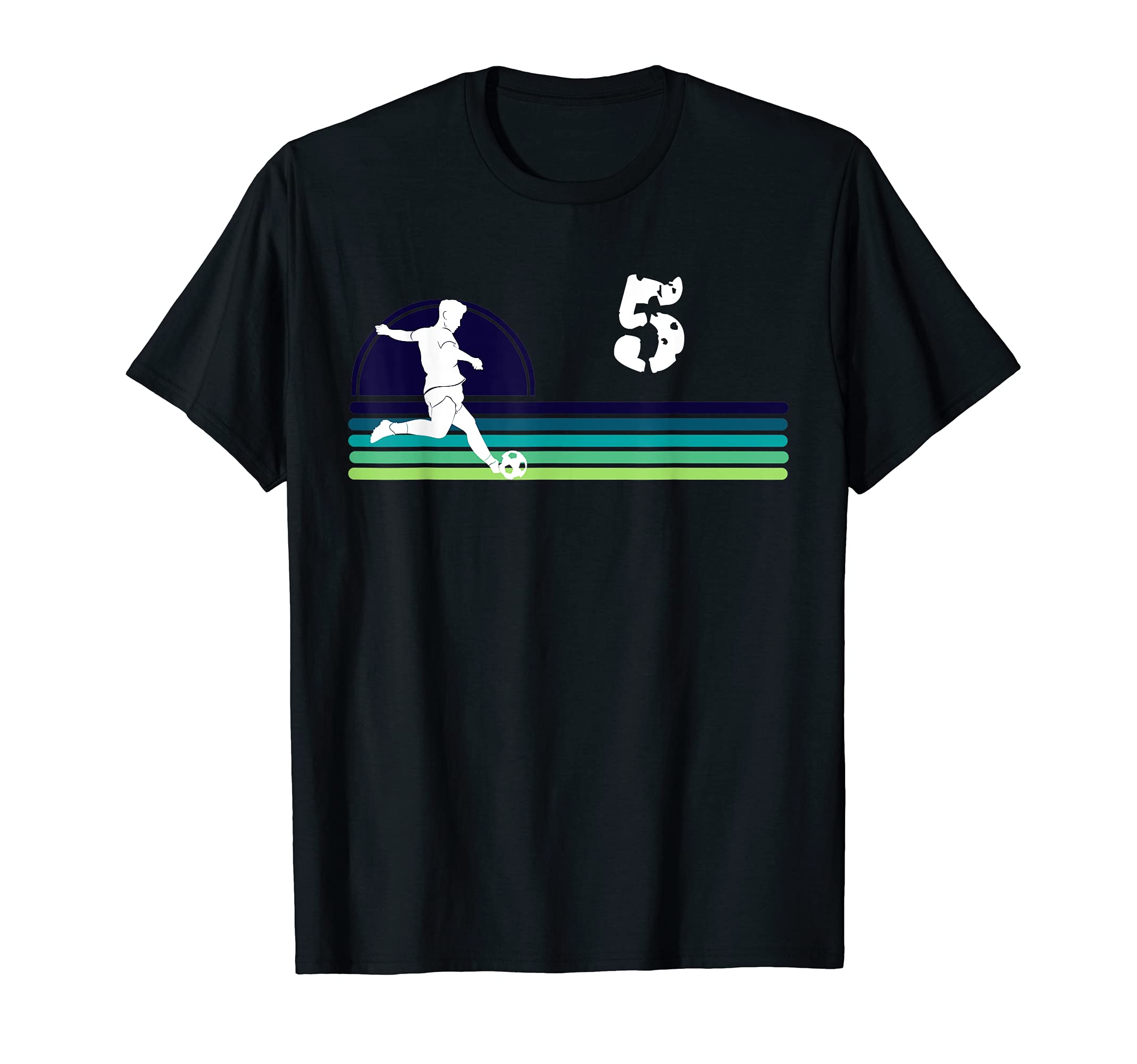Grunge Soccer Number Five T-Shirt - Streetwear Style Men Women - T-Shirt, Sweatshirt, Hoodie