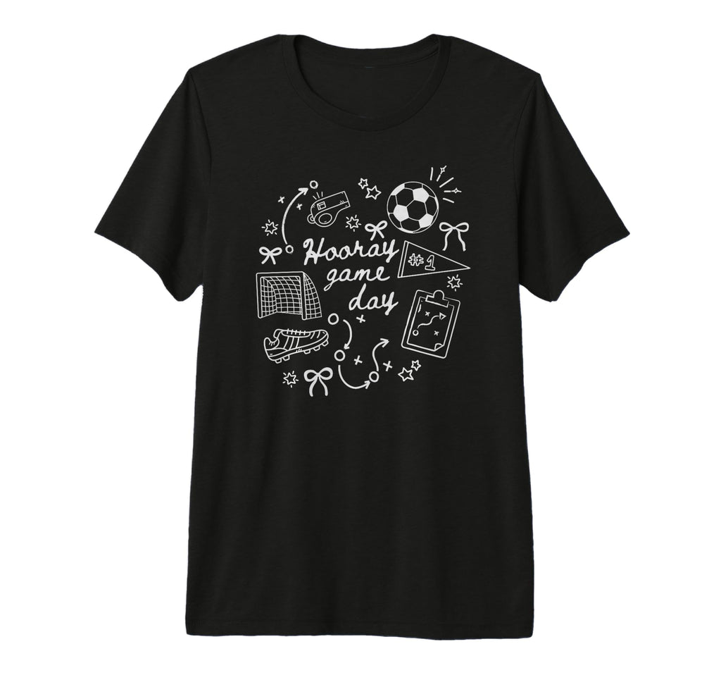 Hooray Game Day Soccer Mom Tri Blend T-Shirt - Fun Novelty Design Unisex - T-Shirt, Sweatshirt, Hoodie