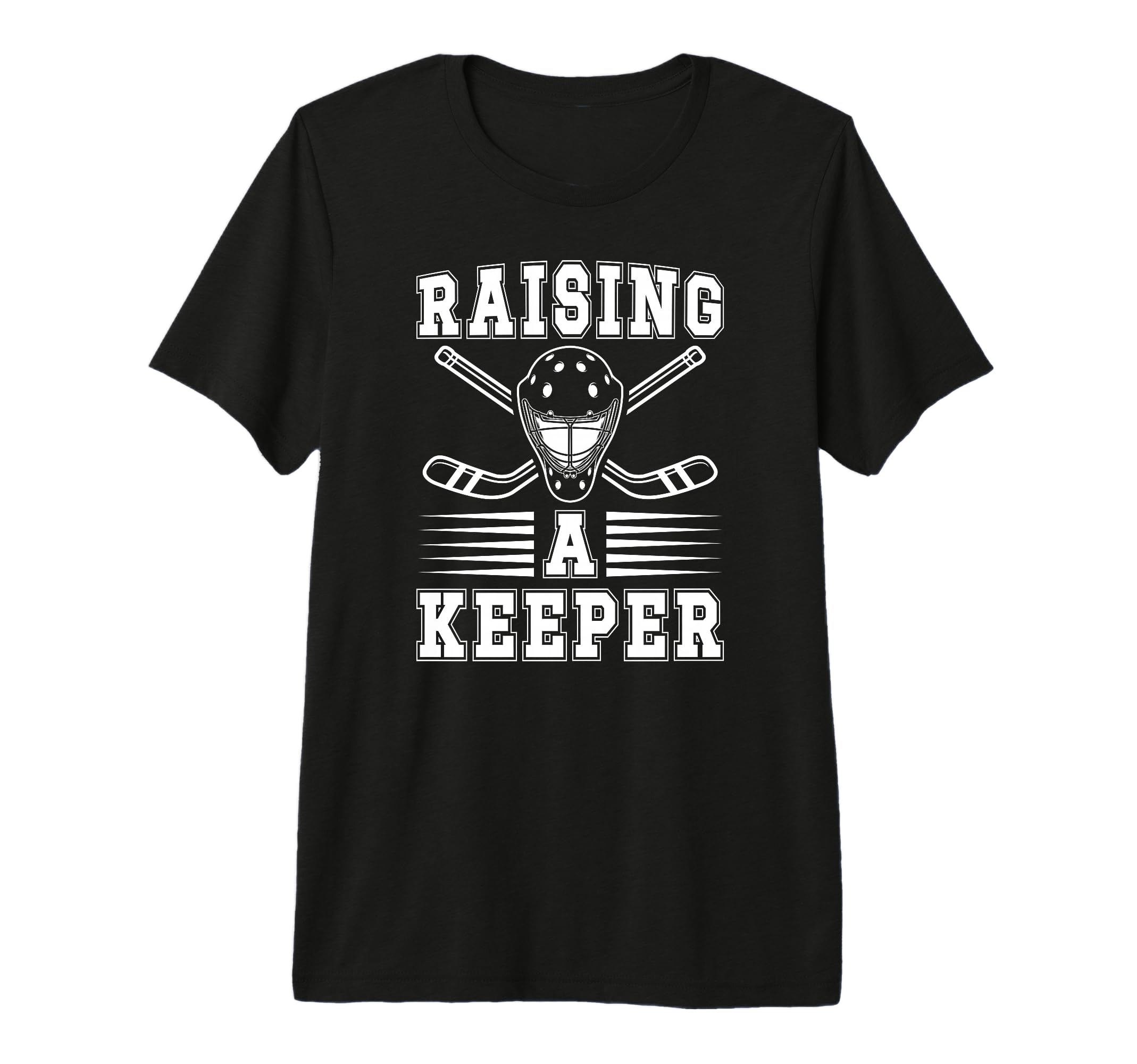 Raising Hockey Keeper Mom Ice T-Shirt - Fun Novelty Design for Adults - T-Shirt, Sweatshirt, Hoodie