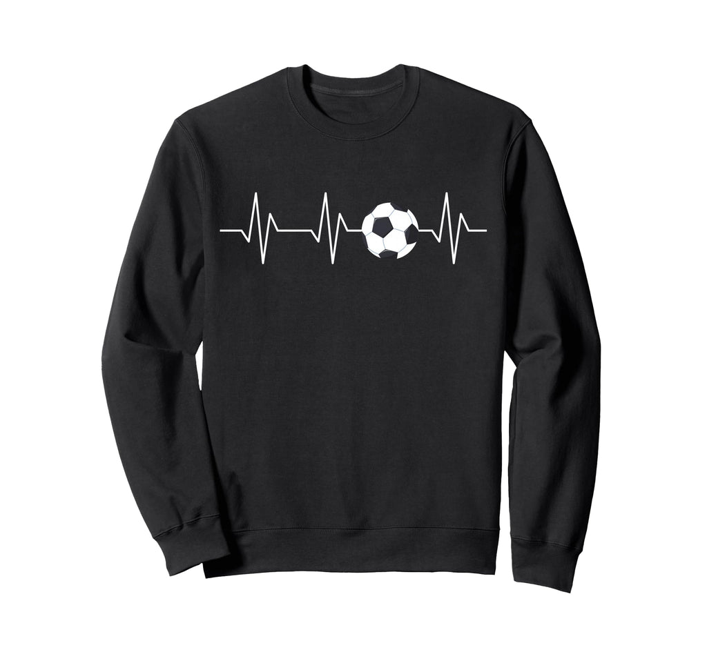Soccer Heartbeat Funny Soccer Lover Sweatshirt - Trendy Graphic Unisex - T-Shirt, Sweatshirt, Hoodie