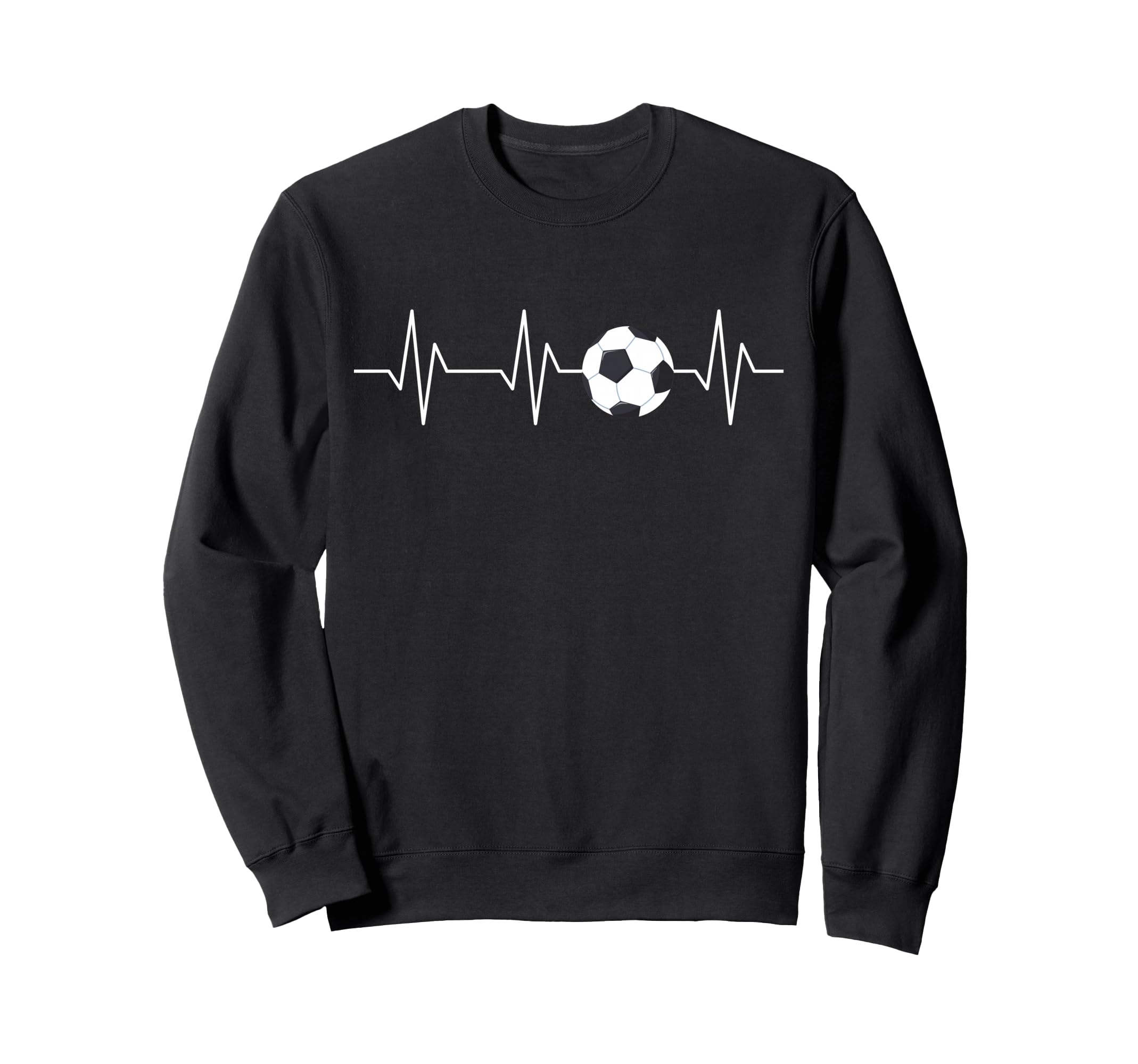 Soccer Heartbeat Funny Soccer Lover Sweatshirt - Trendy Graphic Unisex - T-Shirt, Sweatshirt, Hoodie