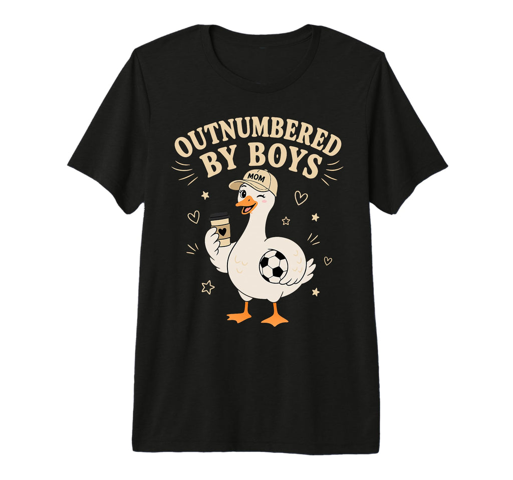 Funny Mom Goose Outnumbered Soccer Tri Blend T-Shirt - Graphic Print Unisex - T-Shirt, Sweatshirt, Hoodie