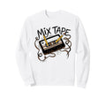 Unraveled Cassette Tape Nostalgic Sweatshirt - Unique Graphic Men Women - T-Shirt, Sweatshirt, Hoodie