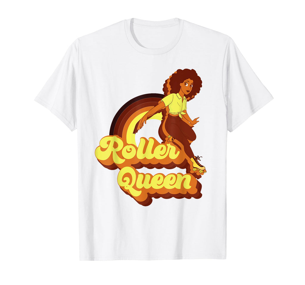 Roller Skating Skate 1970S Afro T-Shirt - Trendy Graphic Unisex - T-Shirt, Sweatshirt, Hoodie