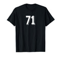 Number 71 80S 90S Soccer Team Jersey T-Shirt - Casual Everyday Wear Unisex - T-Shirt, Sweatshirt, Hoodie