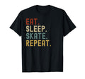Eat Sleep Skate Repeat Skating Skater T-Shirt - Minimalist Print Unisex - T-Shirt, Sweatshirt, Hoodie