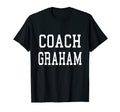 Coach Graham Custom Football T-Shirt - Fun Novelty Design for Adults - T-Shirt, Sweatshirt, Hoodie