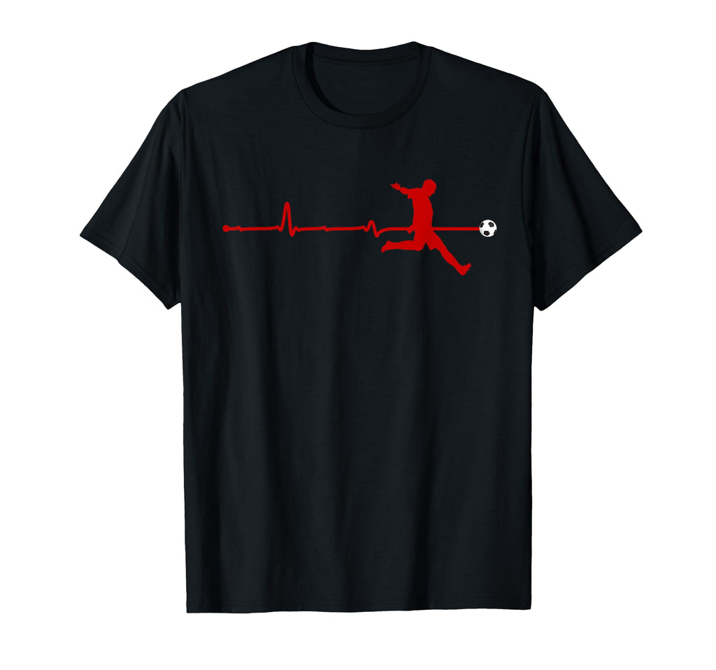 Soccer Heartbeat Pulse Line T-Shirt - Streetwear Style for Adults - T-Shirt, Sweatshirt, Hoodie