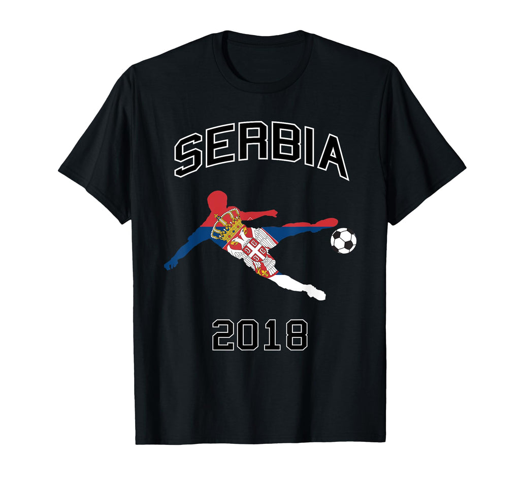 Serbian Football Jersey Serbia T-Shirt - Fun Novelty Design for Adults - T-Shirt, Sweatshirt, Hoodie