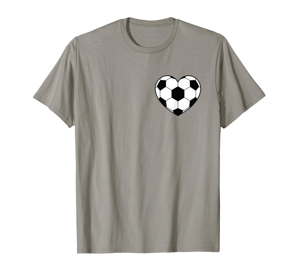 Soccer Love Heart Fans And Players T-Shirt - Novelty Apparel for Adults - T-Shirt, Sweatshirt, Hoodie