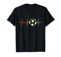 I Love Soccer Heartbeat Football T-Shirt - Casual Everyday Wear Unisex - T-Shirt, Sweatshirt, Hoodie