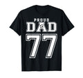 Number 77 Custom Proud Soccer Futbol T-Shirt - Casual Everyday Wear Unisex - T-Shirt, Sweatshirt, Hoodie
