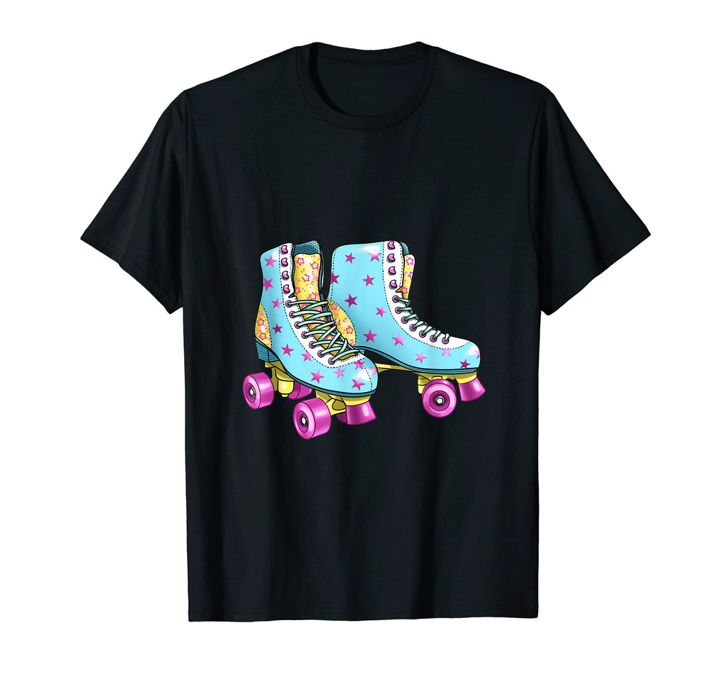 Roller Skates Stars Rollerblades Roller T-Shirt - Minimalist Print Unisex - T-Shirt, Sweatshirt, Hoodie