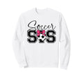 Soccer Sister Heart Big Sister Sweatshirt - Trendy Graphic for Adults - T-Shirt, Sweatshirt, Hoodie