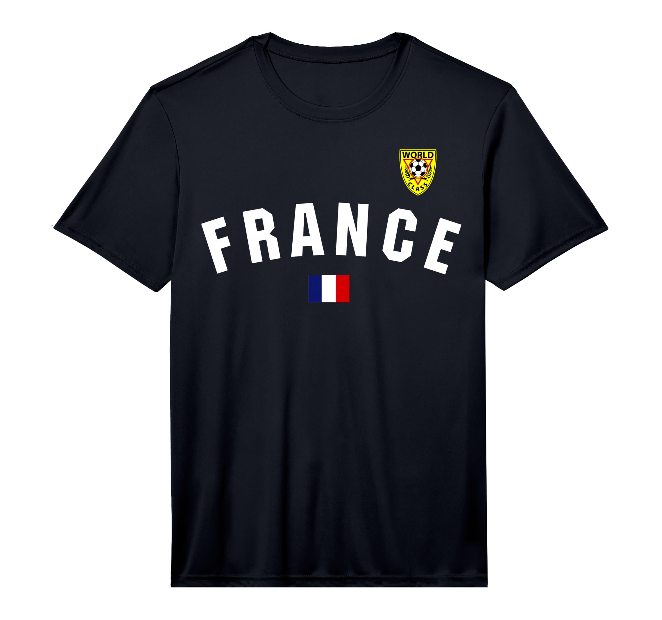 France Flag World Class Soccer Jersey T-Shirt - Graphic Print Unisex - T-Shirt, Sweatshirt, Hoodie