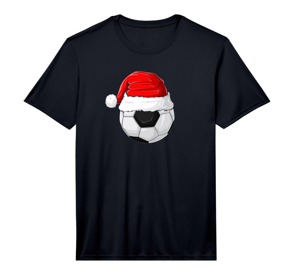 Santa Hat Soccer Performance T-Shirt - Casual Everyday Wear for Adults - T-Shirt, Sweatshirt, Hoodie