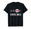 Soccer Heartbeat I Love Costa Rica T-Shirt - Unique Graphic Men Women - T-Shirt, Sweatshirt, Hoodie