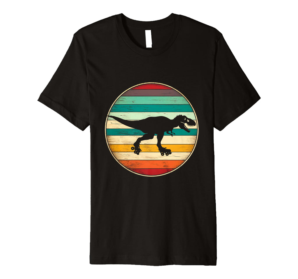 Skating Dinosaur T-Shirt - Fun Novelty Design Men Women - T-Shirt, Sweatshirt, Hoodie