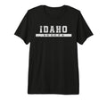 Idaho Soccer White Text Tri Blend T-Shirt - Minimalist Print Men Women - T-Shirt, Sweatshirt, Hoodie