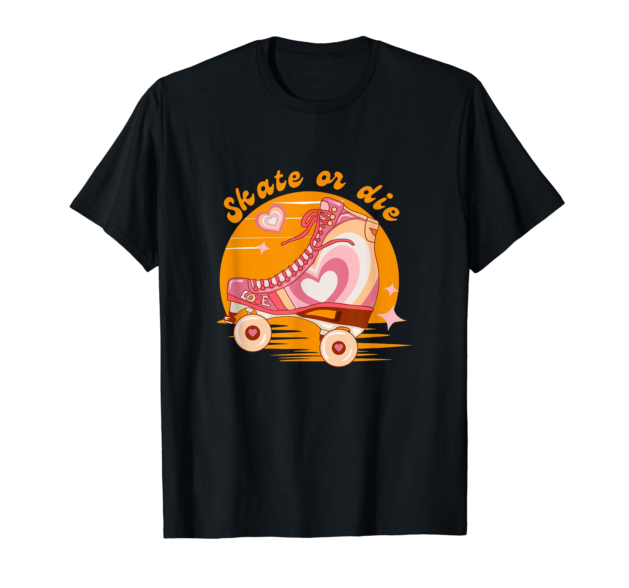 Roller Derby Player Skate Or Die 70S T-Shirt - Minimalist Print Men Women - T-Shirt, Sweatshirt, Hoodie