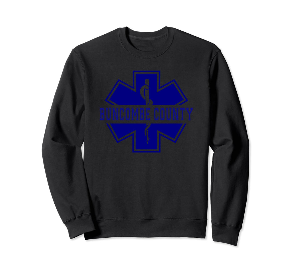 Buncombe County Paramedic Star Sweatshirt - Novelty Apparel for Adults - T-Shirt, Sweatshirt, Hoodie