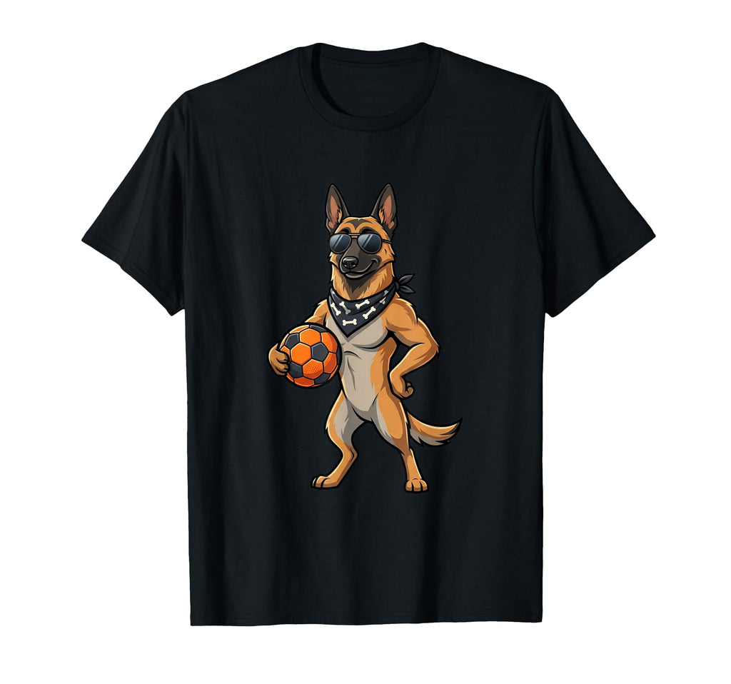 German Shepherd Soccer Dog Sunglasses T-Shirt - Unique Graphic Men Women - T-Shirt, Sweatshirt, Hoodie