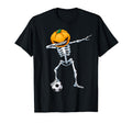 Dabbing Skeleton Soccer Pumpkin T-Shirt - Fun Novelty Design for Adults - T-Shirt, Sweatshirt, Hoodie