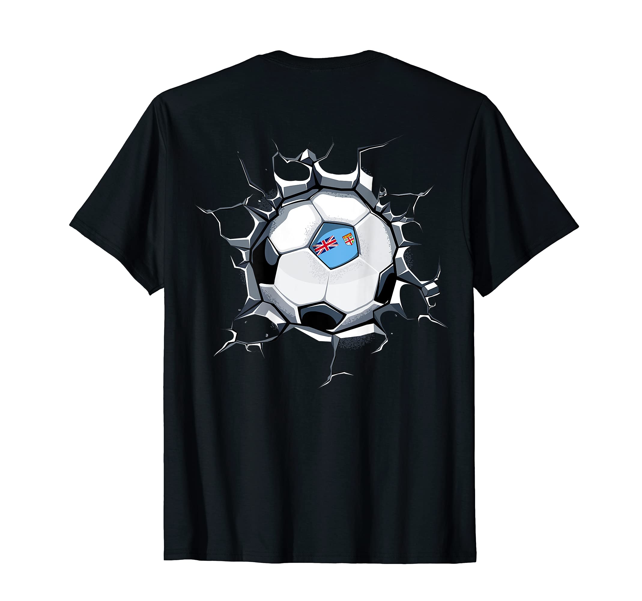 Fiji Soccer Fans Jersey Pride Proud T-Shirt - Trendy Graphic for Adults - T-Shirt, Sweatshirt, Hoodie