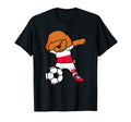 Dabbing Poodle Dog Poland Soccer Fans T-Shirt - Aesthetic Graphic Unisex - T-Shirt, Sweatshirt, Hoodie