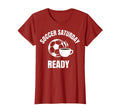 Soccer Saturday Ready Proud Soccer Mom T-Shirt - Aesthetic Graphic Unisex - T-Shirt, Sweatshirt, Hoodie