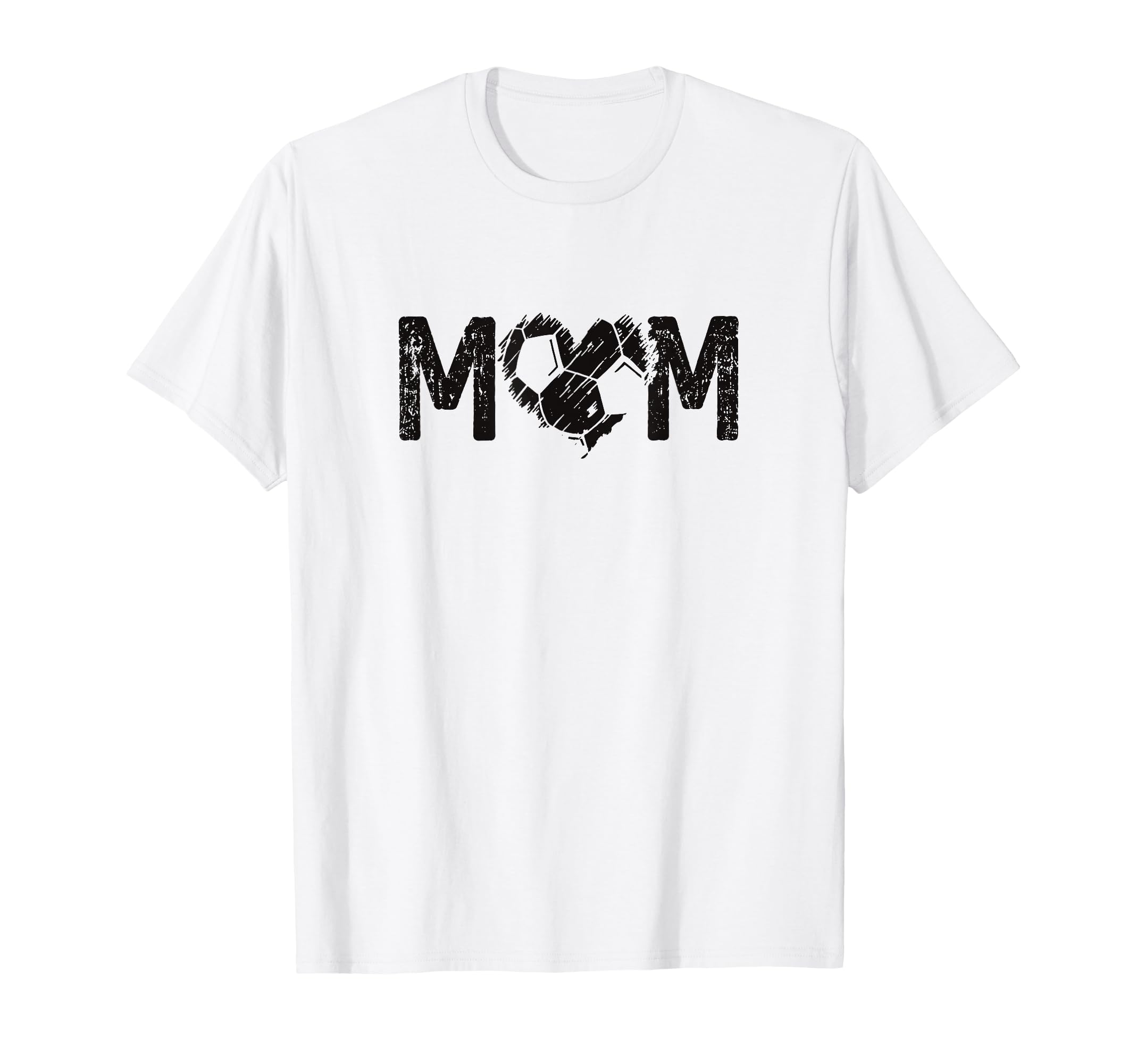 Mom Soccer Heart Ball Minimal Sports T-Shirt - Minimalist Print Unisex - T-Shirt, Sweatshirt, Hoodie