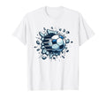 Soccer Ball Break Wall Soccer Sport T-Shirt - Unique Graphic Unisex - T-Shirt, Sweatshirt, Hoodie