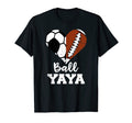 Ball Yaya Heart Funny Soccer Football T-Shirt - Custom Art Print Unisex - T-Shirt, Sweatshirt, Hoodie