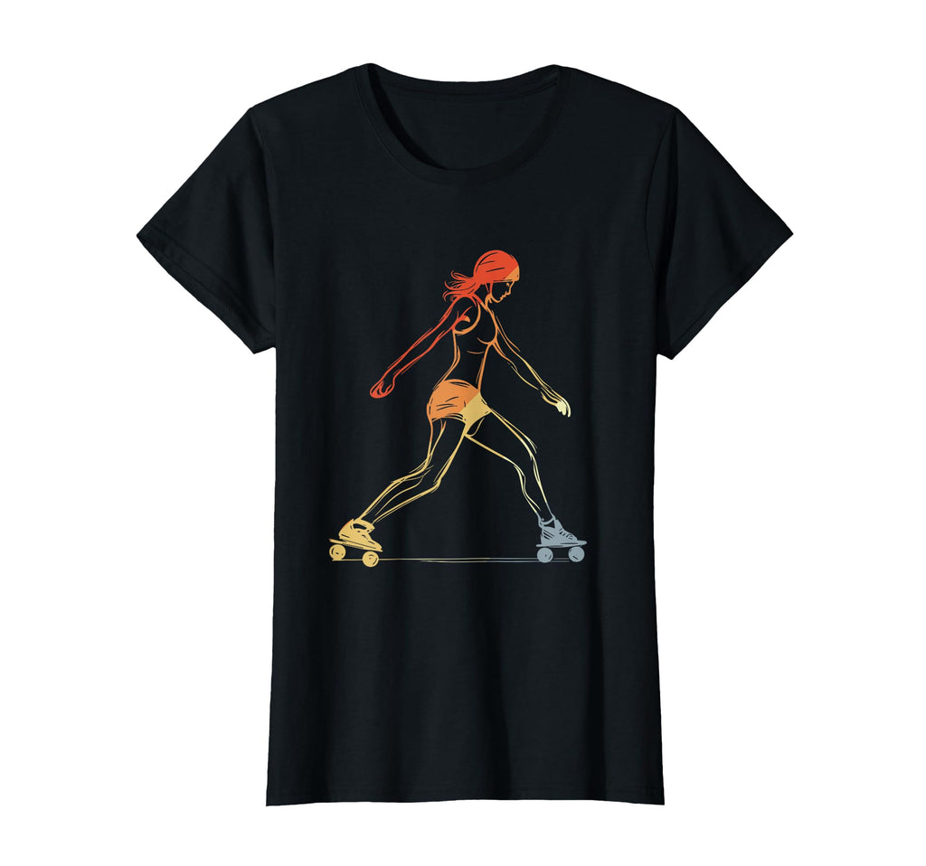 Female Roller Skater Sketch T-Shirt - Trendy Graphic Unisex - T-Shirt, Sweatshirt, Hoodie