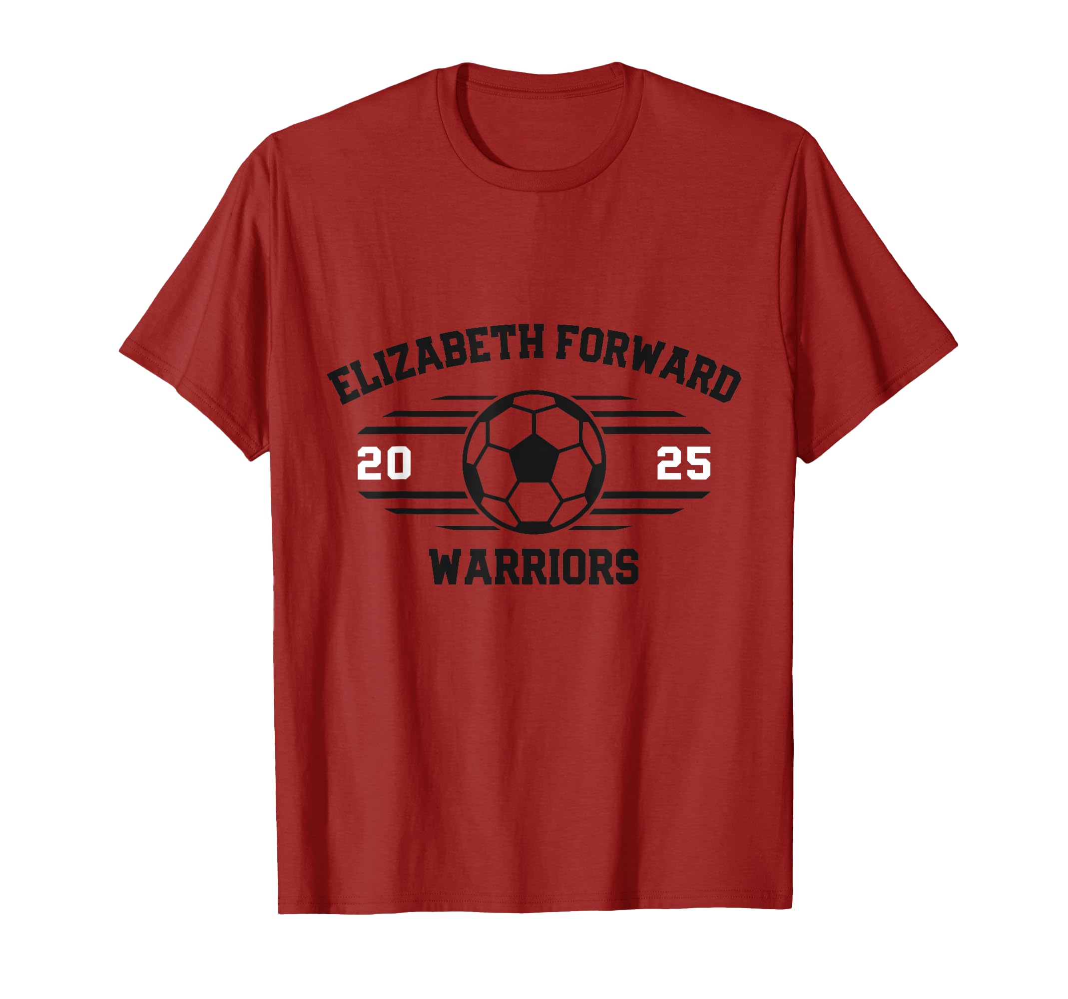 Elizabeth Forward Warriors Soccer T-Shirt - Fun Novelty Design for Adults - T-Shirt, Sweatshirt, Hoodie
