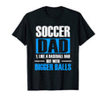 New First Time Dad To Be Balls Soccer T-Shirt - Aesthetic Graphic Unisex - T-Shirt, Sweatshirt, Hoodie