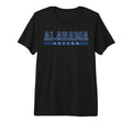 Alabama Soccer Blue Text Tri Blend T-Shirt - Streetwear Style Unisex - T-Shirt, Sweatshirt, Hoodie