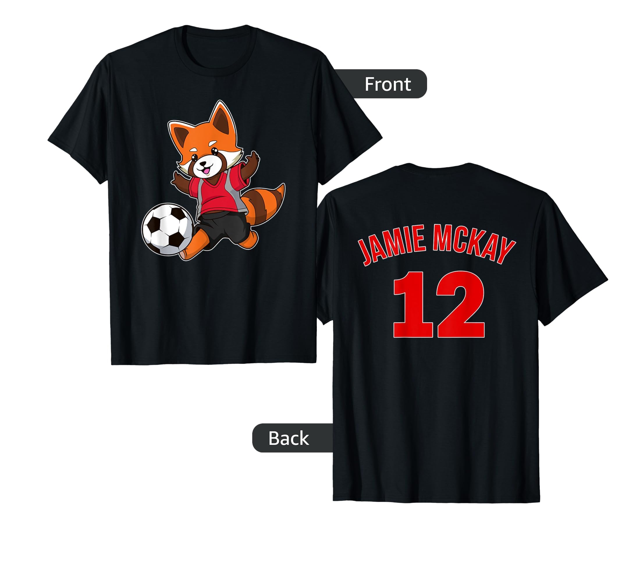 Red Panda Soccer C T-Shirt - Casual Everyday Wear Unisex - T-Shirt, Sweatshirt, Hoodie