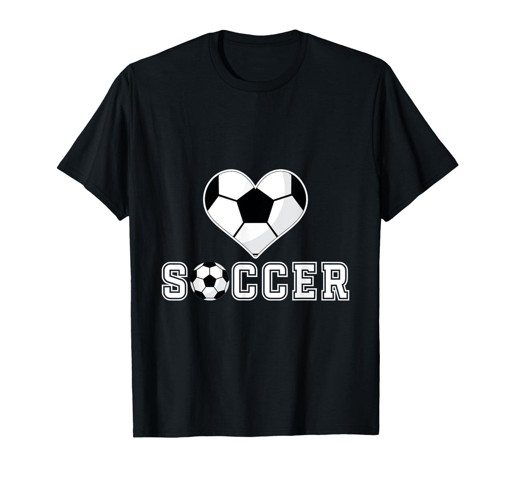 Love Soccer Heart Ball Play Gift Sweatshirt - Graphic Print Men Women - T-Shirt, Sweatshirt, Hoodie